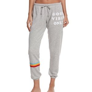 Spiritual Gangster good vibes only gray sweatpants